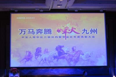 平安人寿中区表彰大会